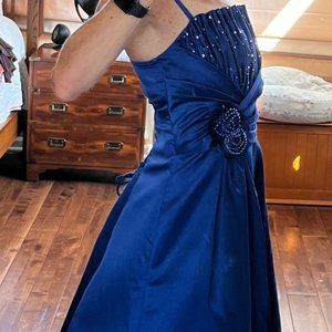 Victoria Kids Blue Formal Dress - Child Size 14